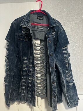 Distressed Denim Jacket